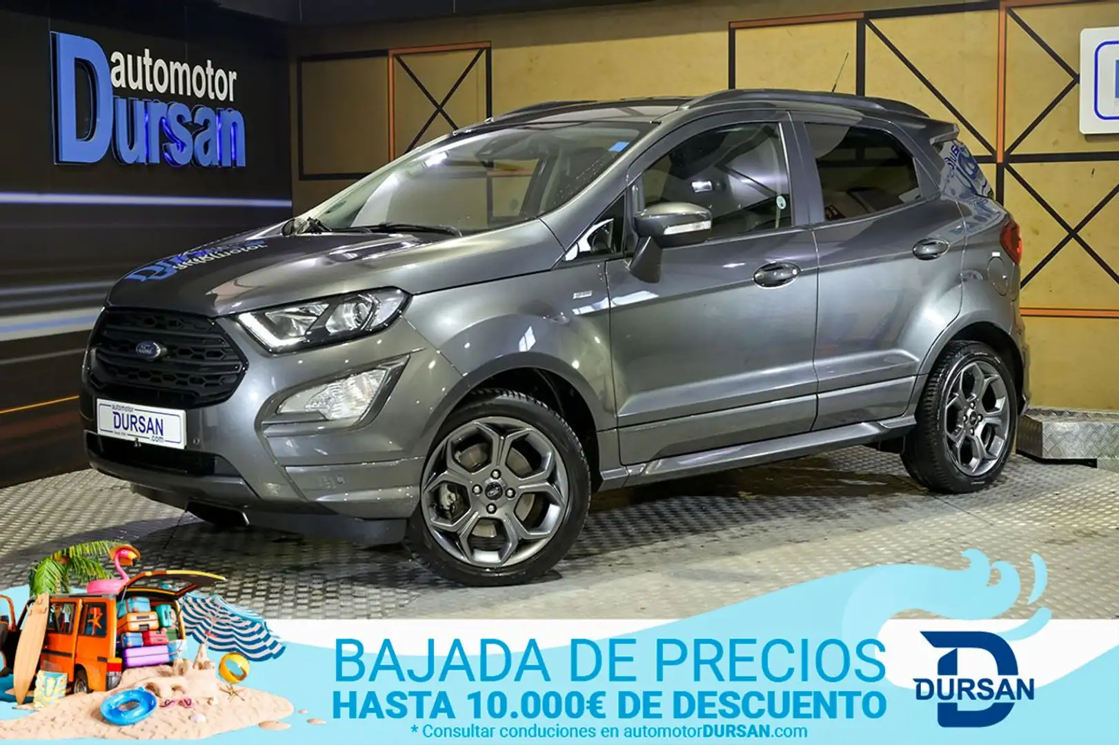 Ford EcoSport 1.0T EcoBoost 92kW 125CV SS ST Line Gris - 1
