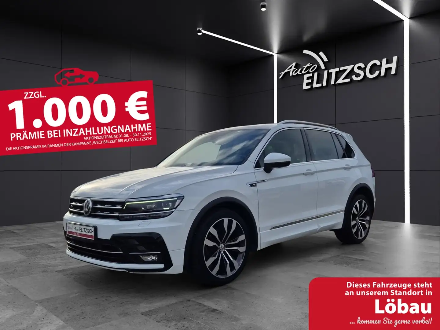 Volkswagen Tiguan TDI Highline 4MOT AHZV PANO LEDER Weiß - 1