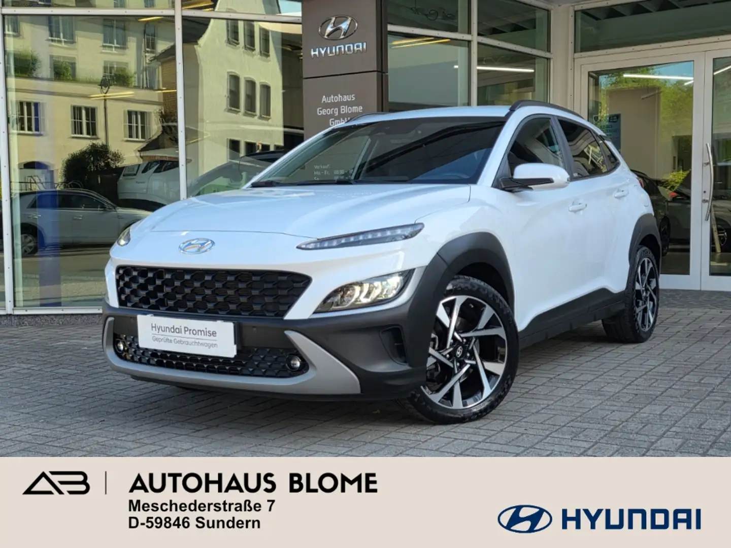 Hyundai KONA 1.0 T-GDI INTRO, Navi, CarPlay, Kamera, Voll-LED, Білий - 1