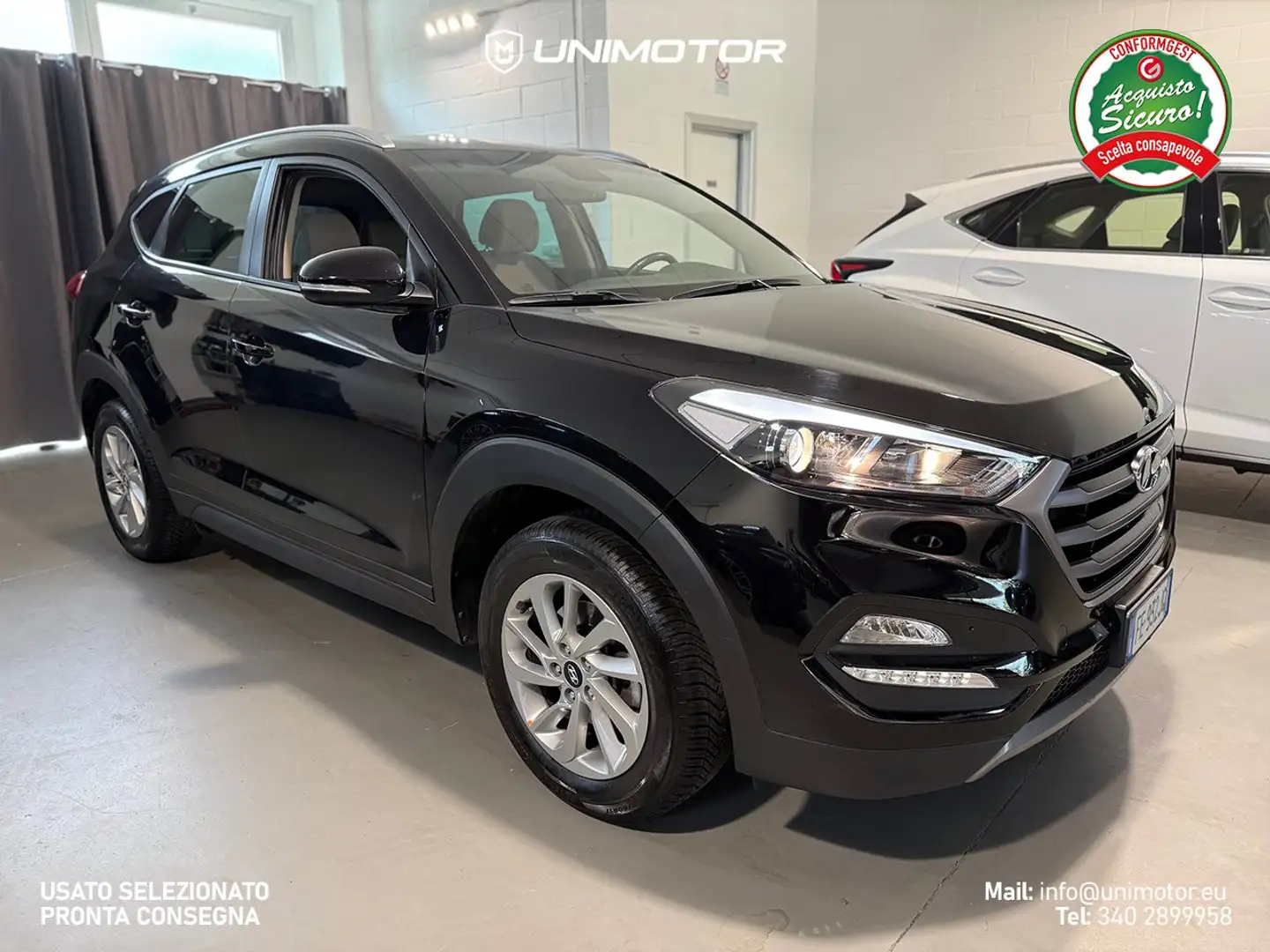 Hyundai TUCSON Comfort Plus 1.6 GDi 2WD 132cv Manuale - EURO 6 Nero - 1