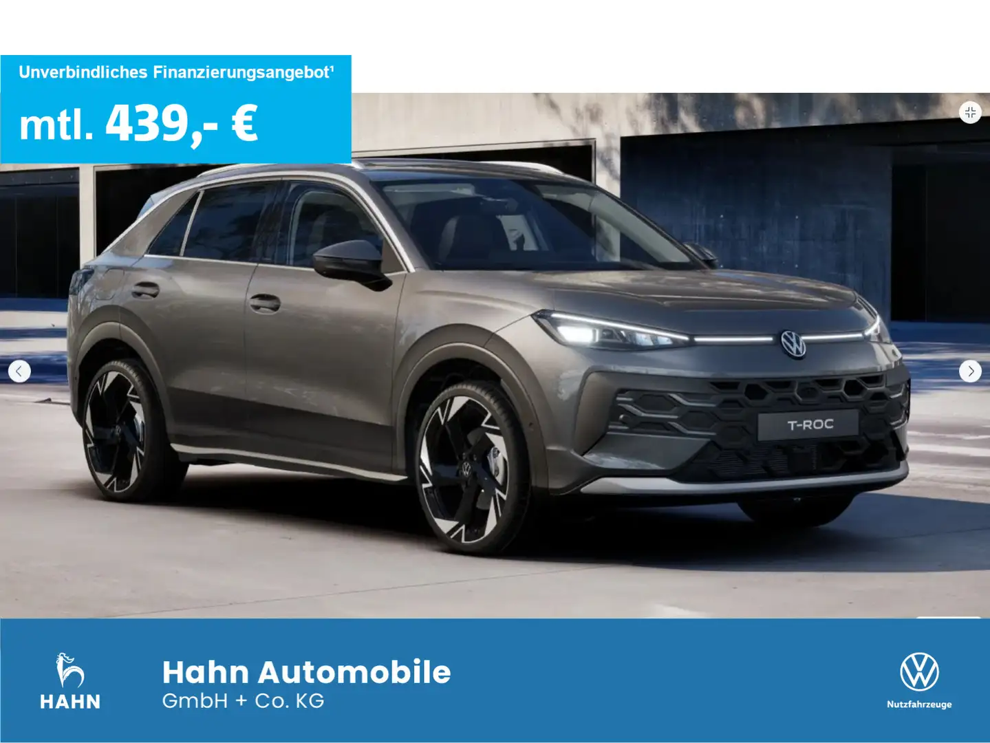 Volkswagen T-Roc Style 1.5l eTSI 110kW IQ DRIVE LIGHT DSG Grijs - 1