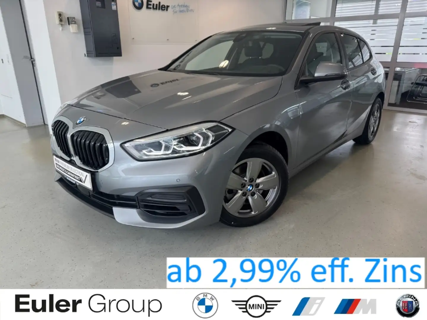 BMW 116 iA Adv. Panorama HUD elSitze adLED ParkAss Comf.+T Grau - 1