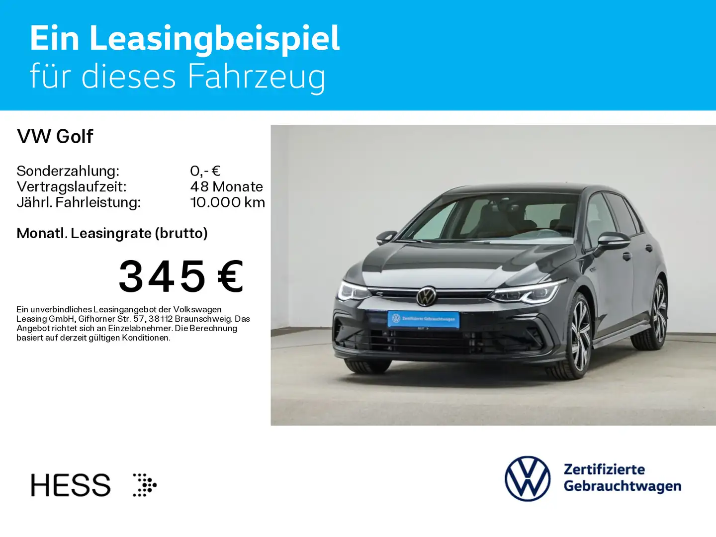 Volkswagen Golf VIII 2.0 TSI DSG R-LINE*PANO*NAVI*IQ.LIGHT* Gris - 2