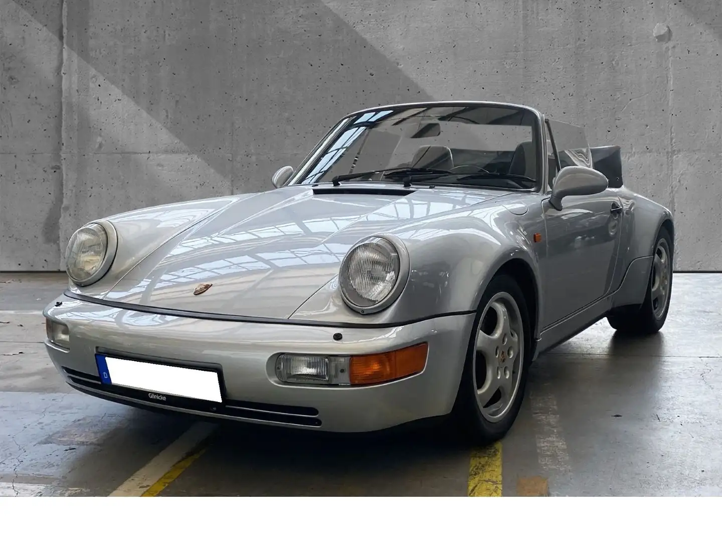 Porsche 964 Carrera 2 Cabriolet - Werks-Turbo-Look - WTL Argent - 2