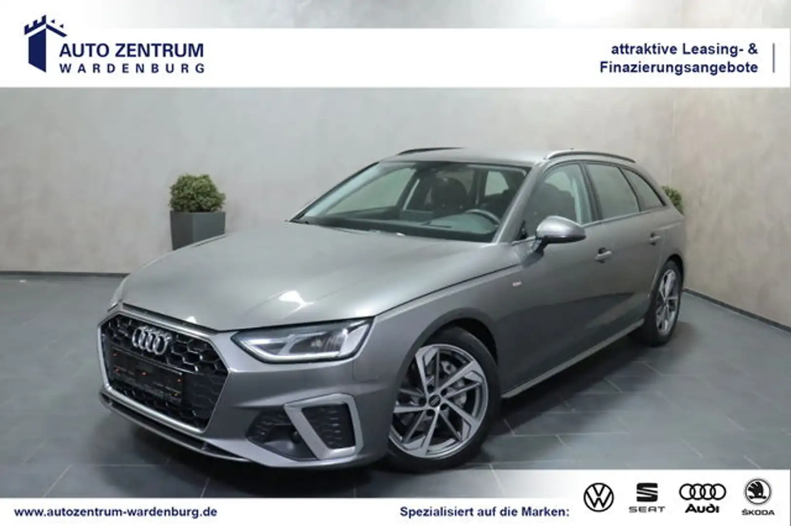 Audi A4 Avant 40 TDI Aut. Quattro S Line HUD ACC STAU Grau - 1