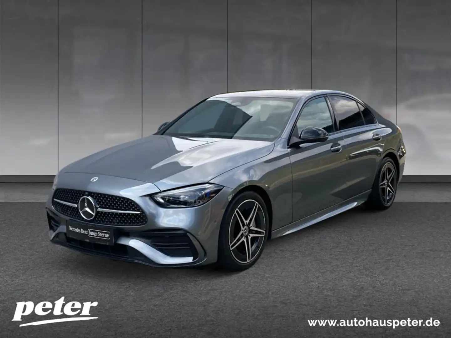 Mercedes-Benz C 220 d 4M AMG/Night/Digital/Panorama-SD/Head-up Gris - 1