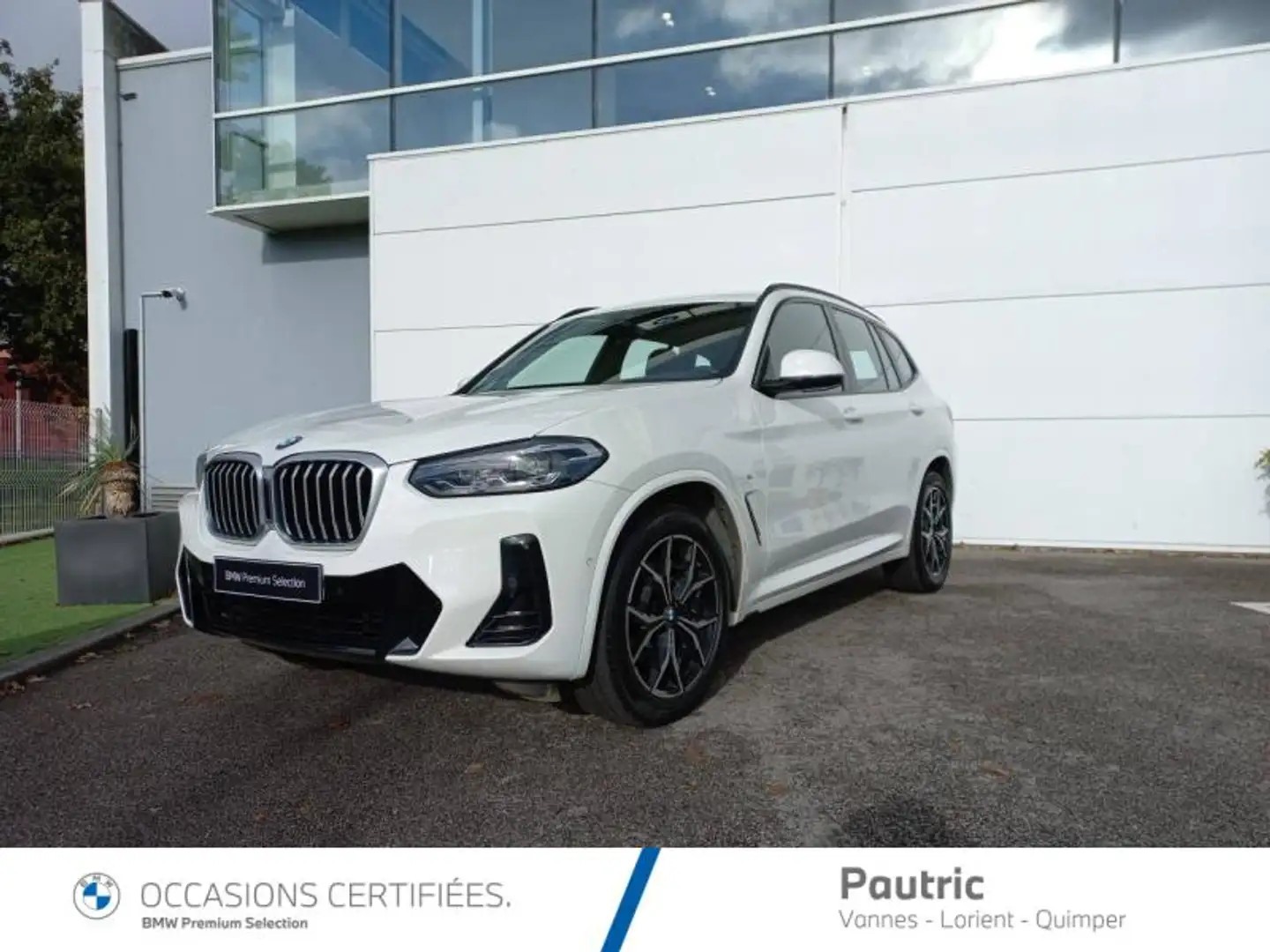 BMW X3 sDrive18d 150ch M Sport Blanc - 1