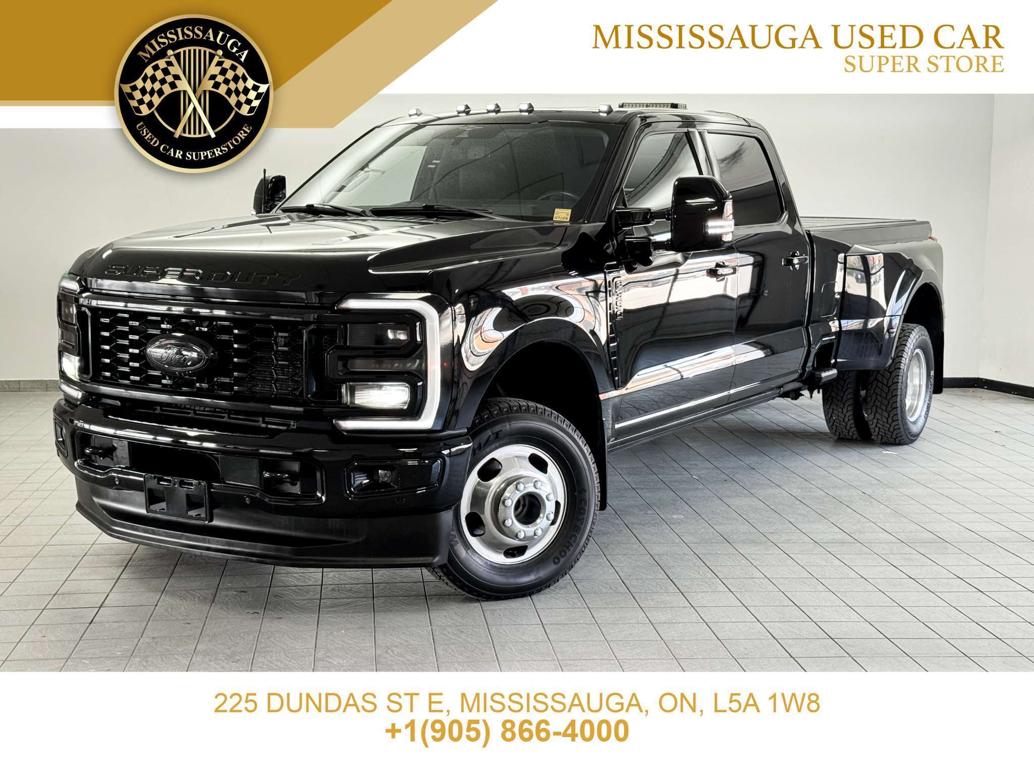 Black 2023 Ford F-350 Super Duty Pickup Truck Four-Wheel Drive Automatic