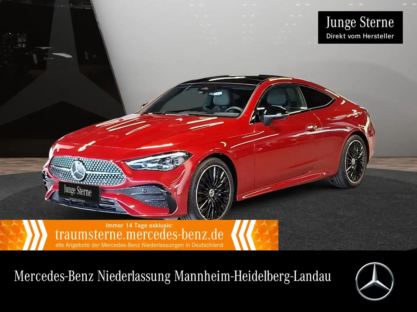 Mercedes-Benz CLE 200 AMG+NIGHT+PANO+360+LED+TOTW+KEYLESS+9G Rouge - 1
