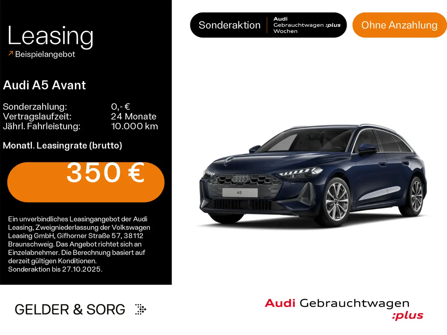 Audi A5 40 TDI AHK*LED*RFK*Virtual*Navi*Sound Blau - 1