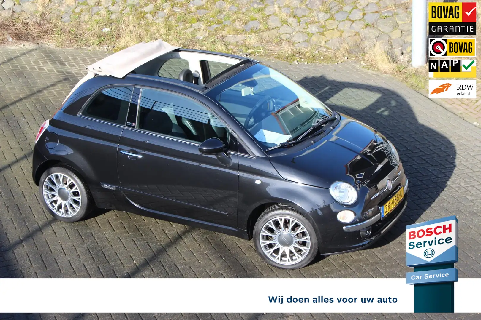 Fiat 500C 1.2 Rock Cabrio Leder Navi Parkdistance blue tooth Nero - 1