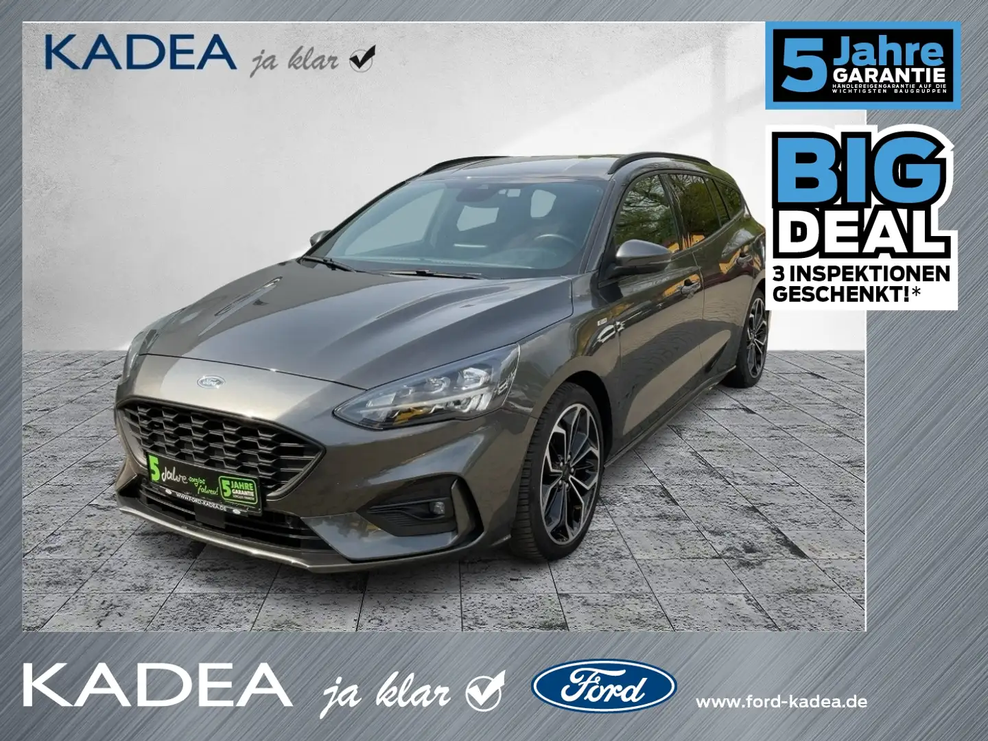 Ford Focus Turnier EcoBoost ST-Line LED*TWA*KAMERA Grijs - 1