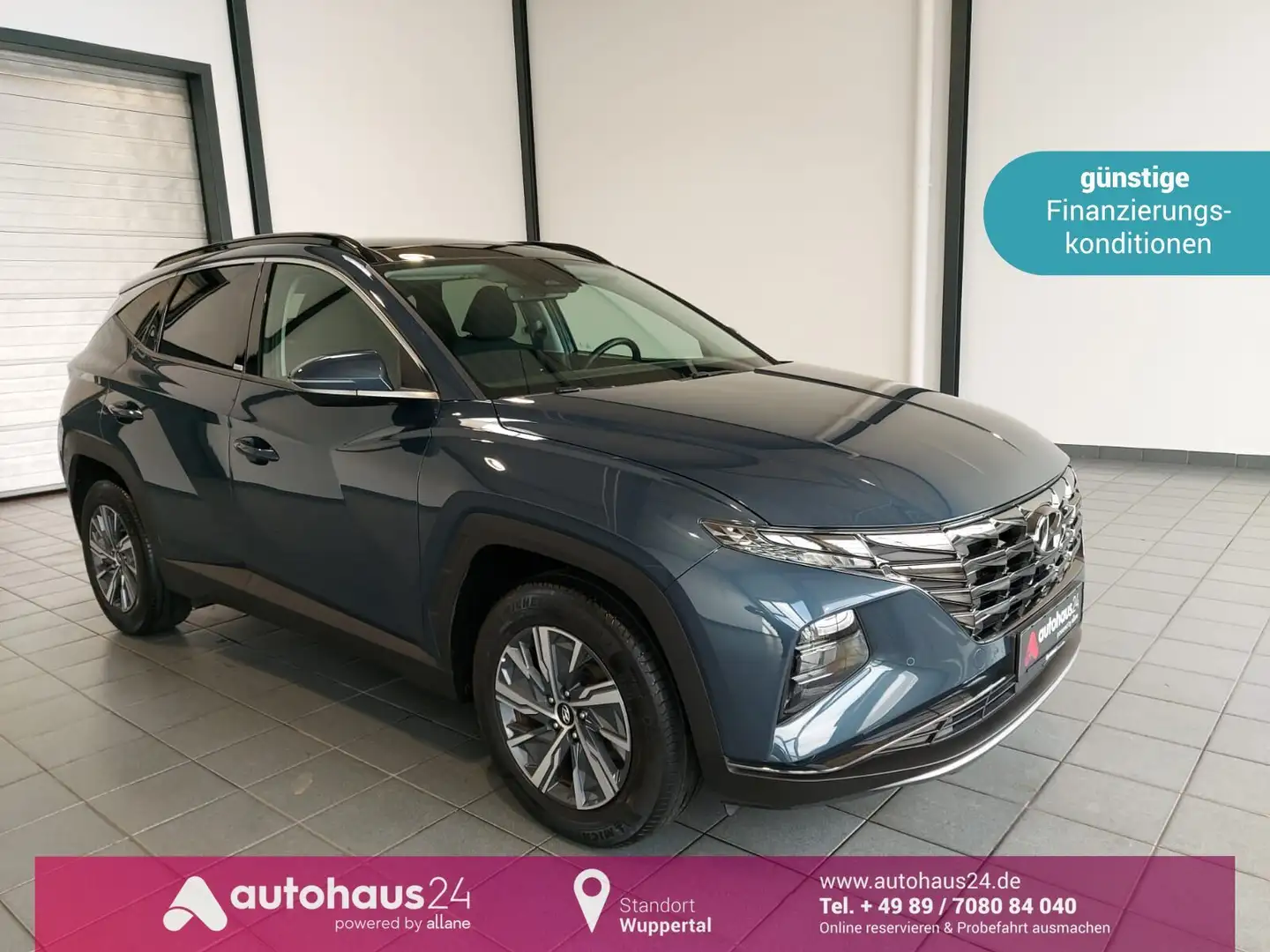 Hyundai TUCSON 1.6 T-GDI Trend  Hybrid 4WD|LED|KRELL Blau - 1