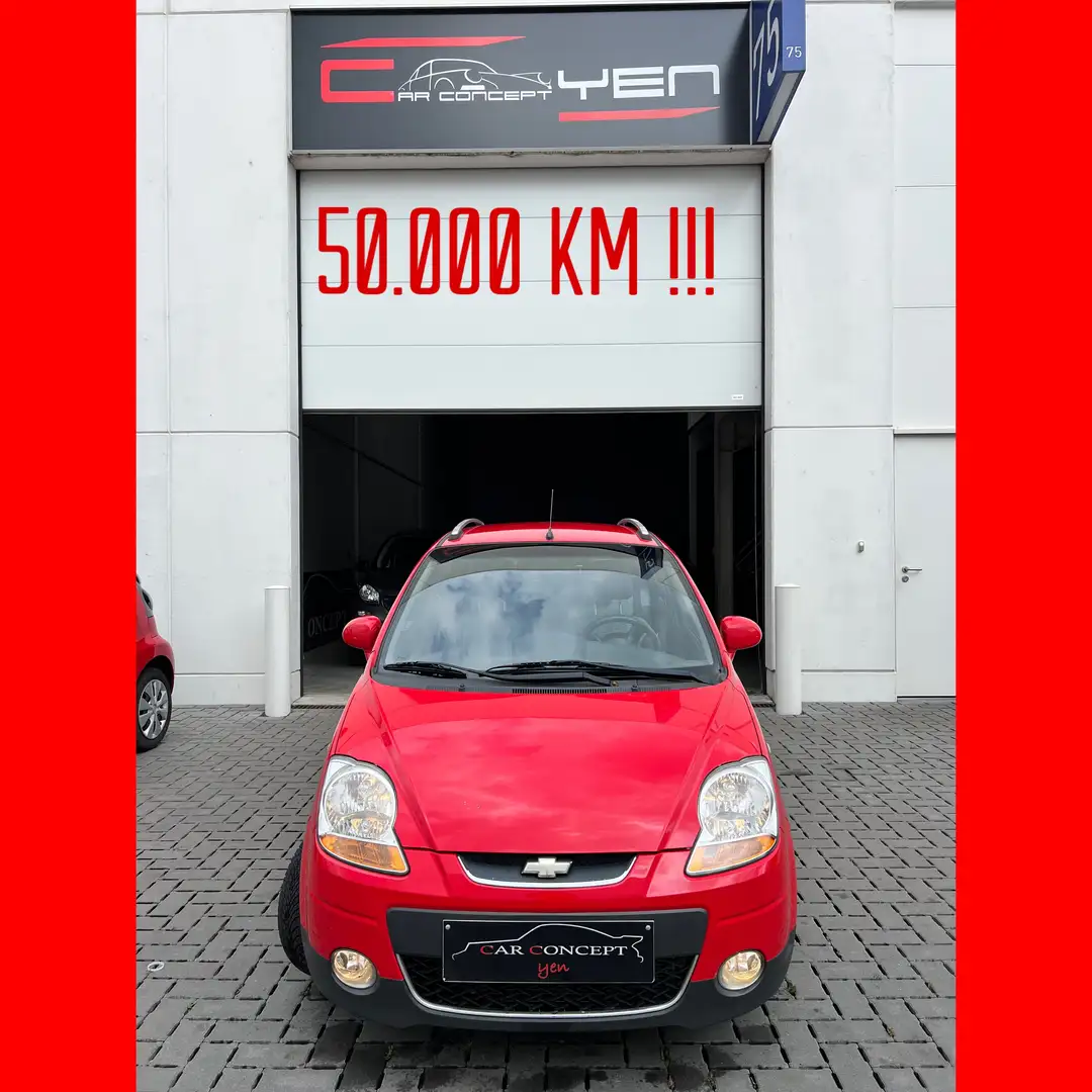 Chevrolet Matiz 1.0i SE*50.000km!!!*Airco*1 Eigenaar*Alu velgen** Rood - 2