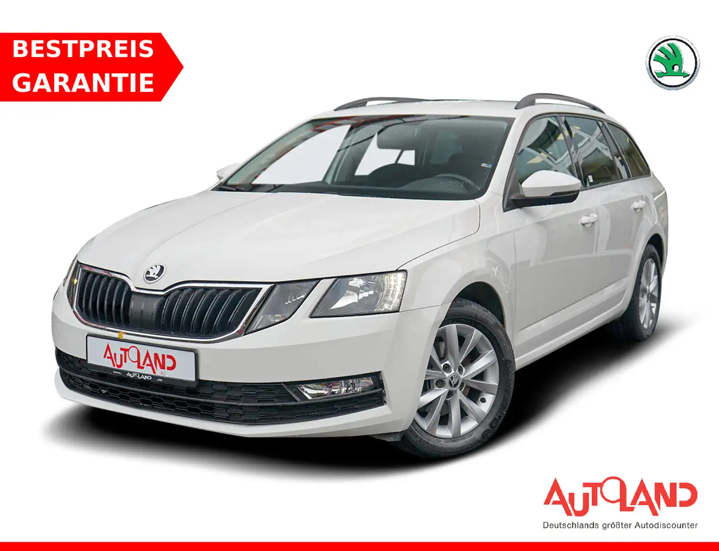 Skoda Octavia Combi 1.0 Klimaaut. Navi Tempomat PDC Blanc - 1