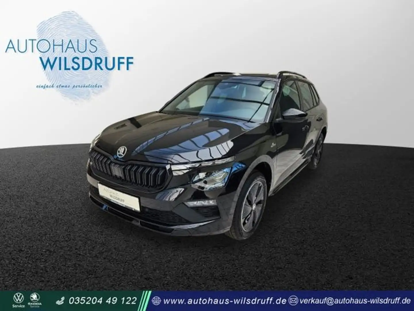 Skoda Kamiq 1.5 TSI Monte Carlo SHZ DAB Panorama Zwart - 1