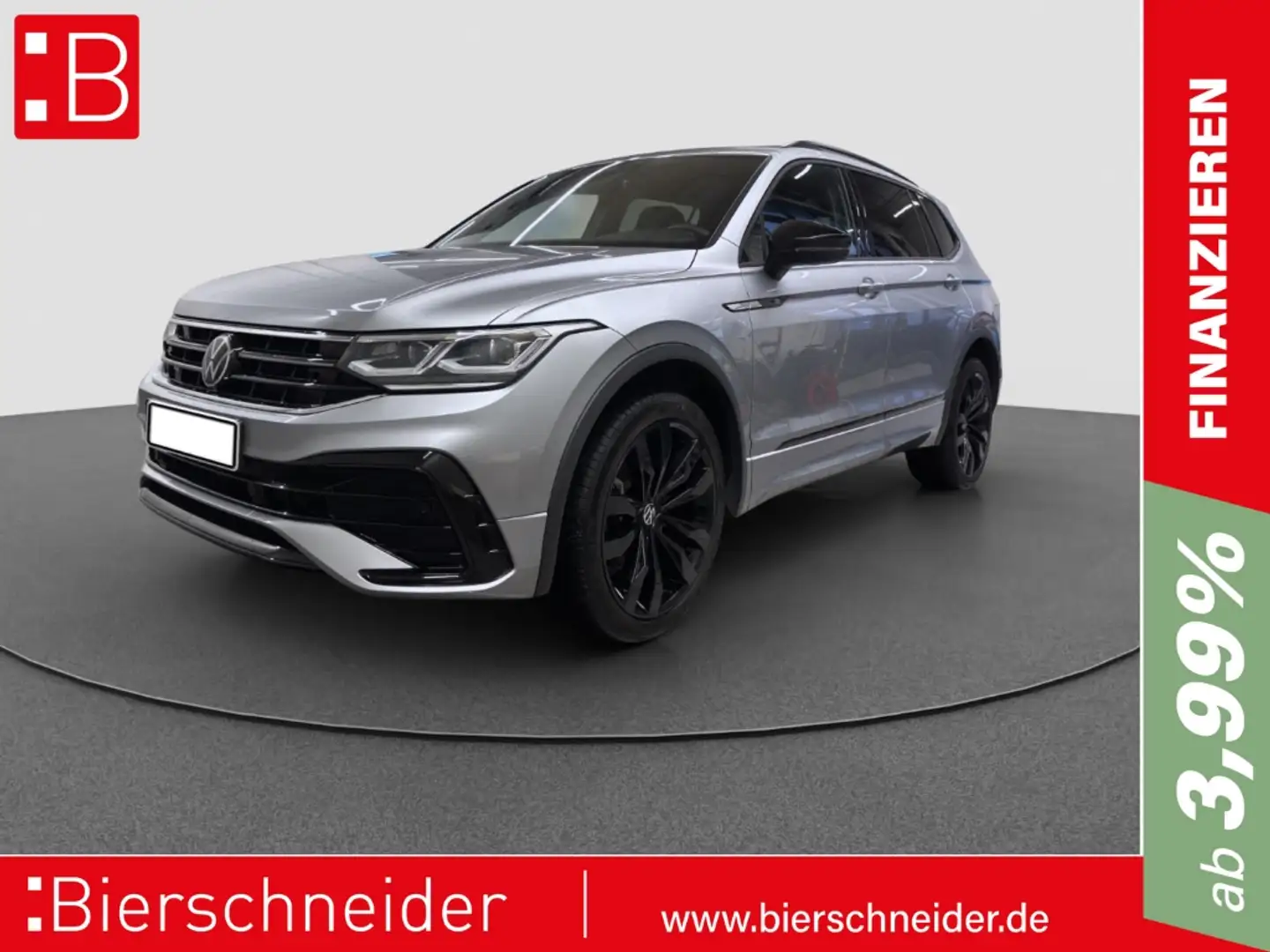 Volkswagen Tiguan Allspace 2.0 TSI DSG 4Mo. R-Line PANO AHK LED ACC NAVI Silber - 1