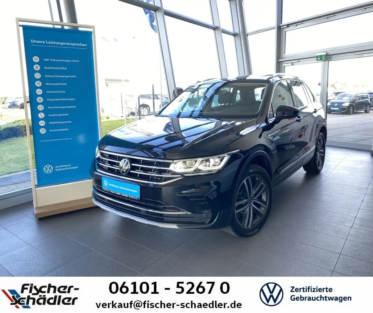 Volkswagen Tiguan Elegance 2.0TSI*Navi*LED*Pano*StandHz*H&K Schwarz - 1