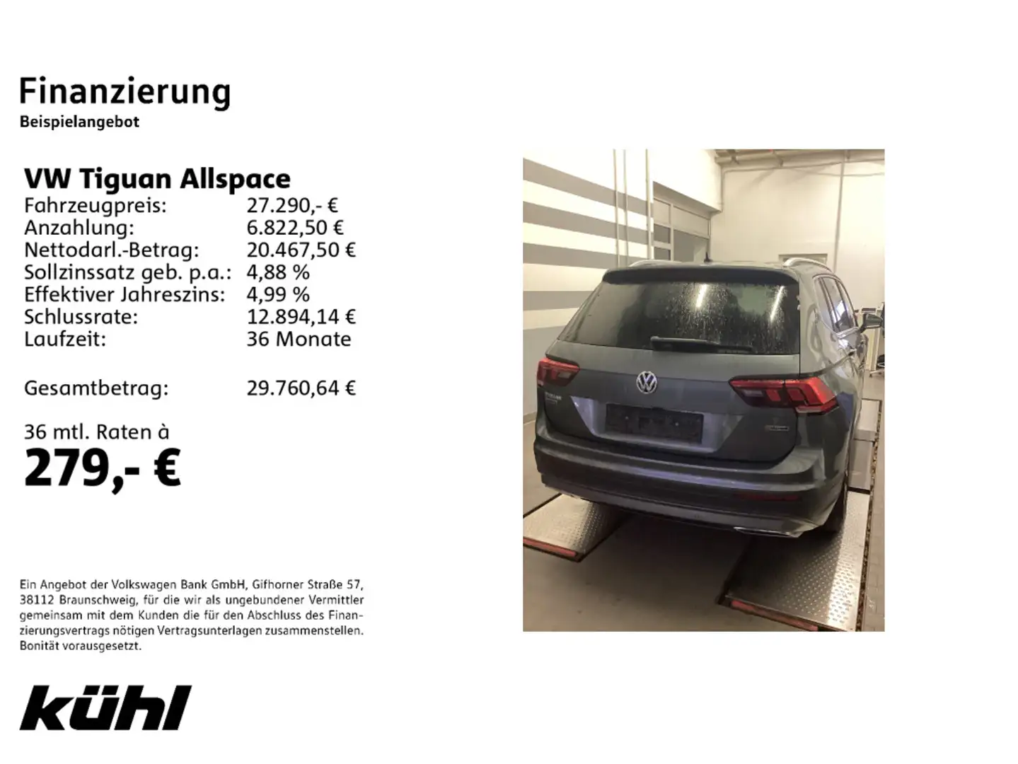 Volkswagen Tiguan Allspace 2.0 TDI DSG 4M 7.Sitzer Comfortl Grau - 2