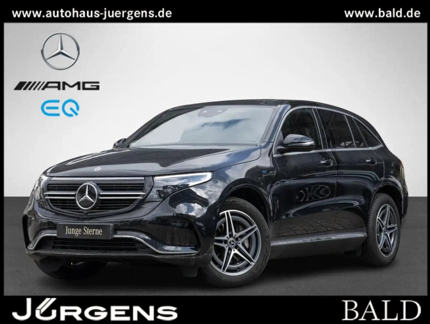 Mercedes-Benz EQC 400 4M AMG/Wide/ILS/SHD/AHK/Easy/Cam/Amb/19" Schwarz - 2