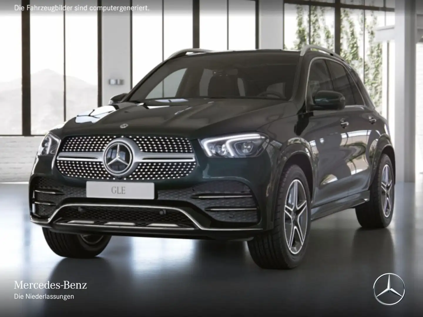 Mercedes-Benz GLE 300 d 4M AMG+PANO+360+LED+FAHRASS+STHZG+20"+9G Vert - 2