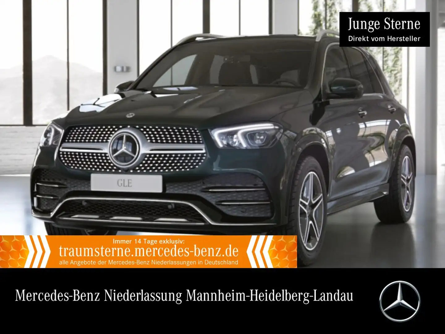 Mercedes-Benz GLE 300 d 4M AMG+PANO+360+LED+FAHRASS+STHZG+20"+9G Vert - 1