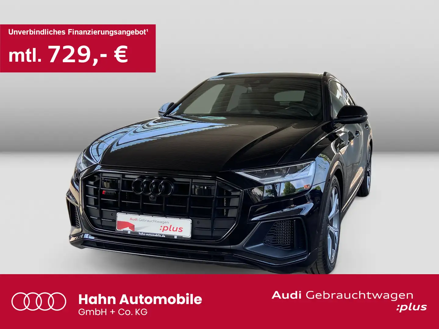 Audi Q8 55TFSIe qua S-line S tronic HUD 360° B&O Noir - 1