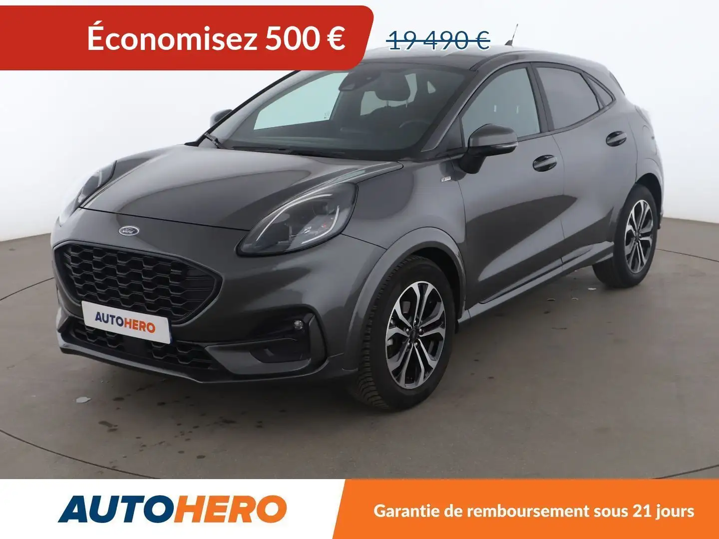 Ford Puma 1.0 Flexifuel mHEV ST-Line Gris - 1