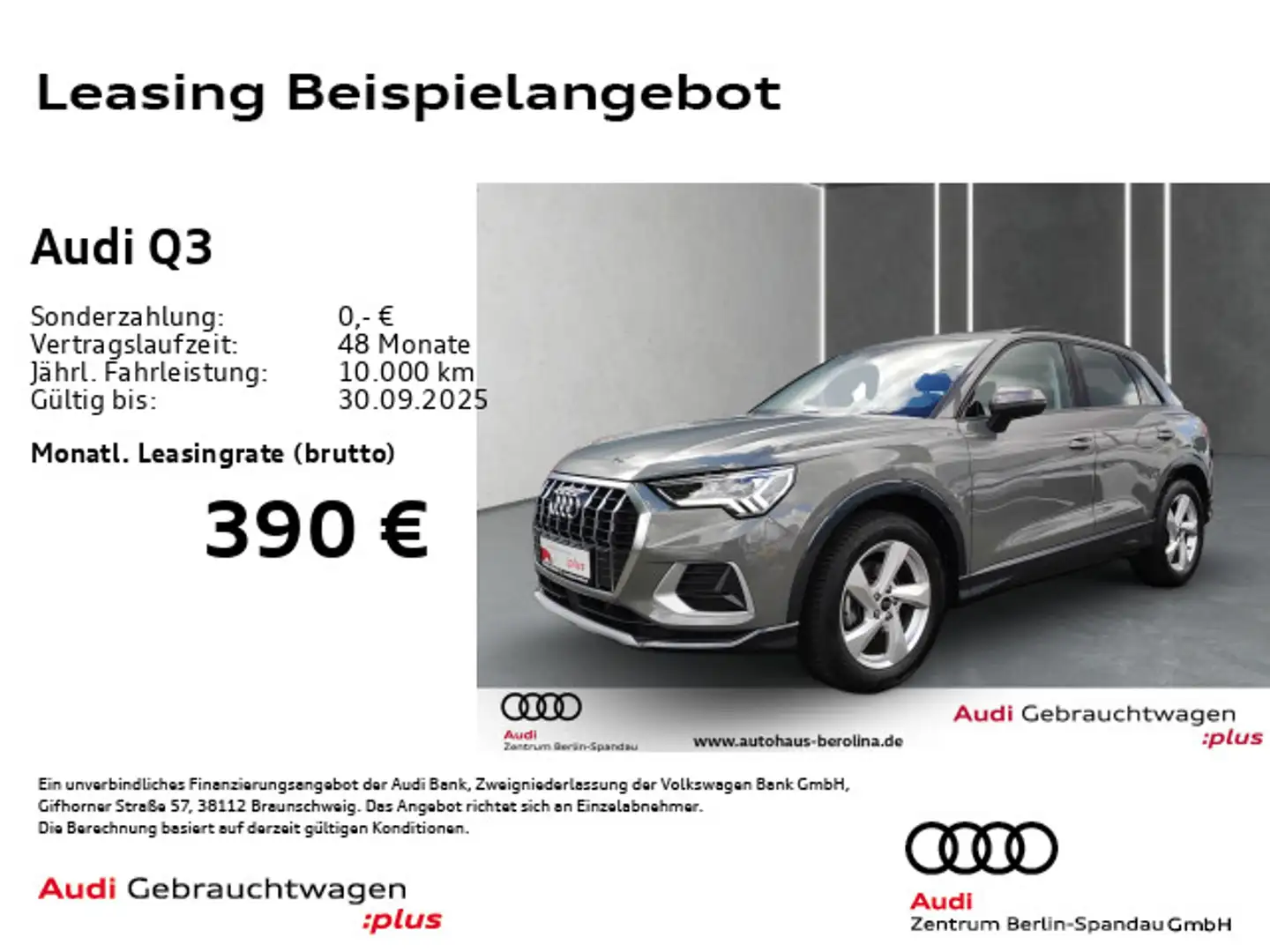 Audi Q3 35 TDI Adv. S tronic *ACC*NAV+*LED*R-CAM*SHZ* Grau - 1