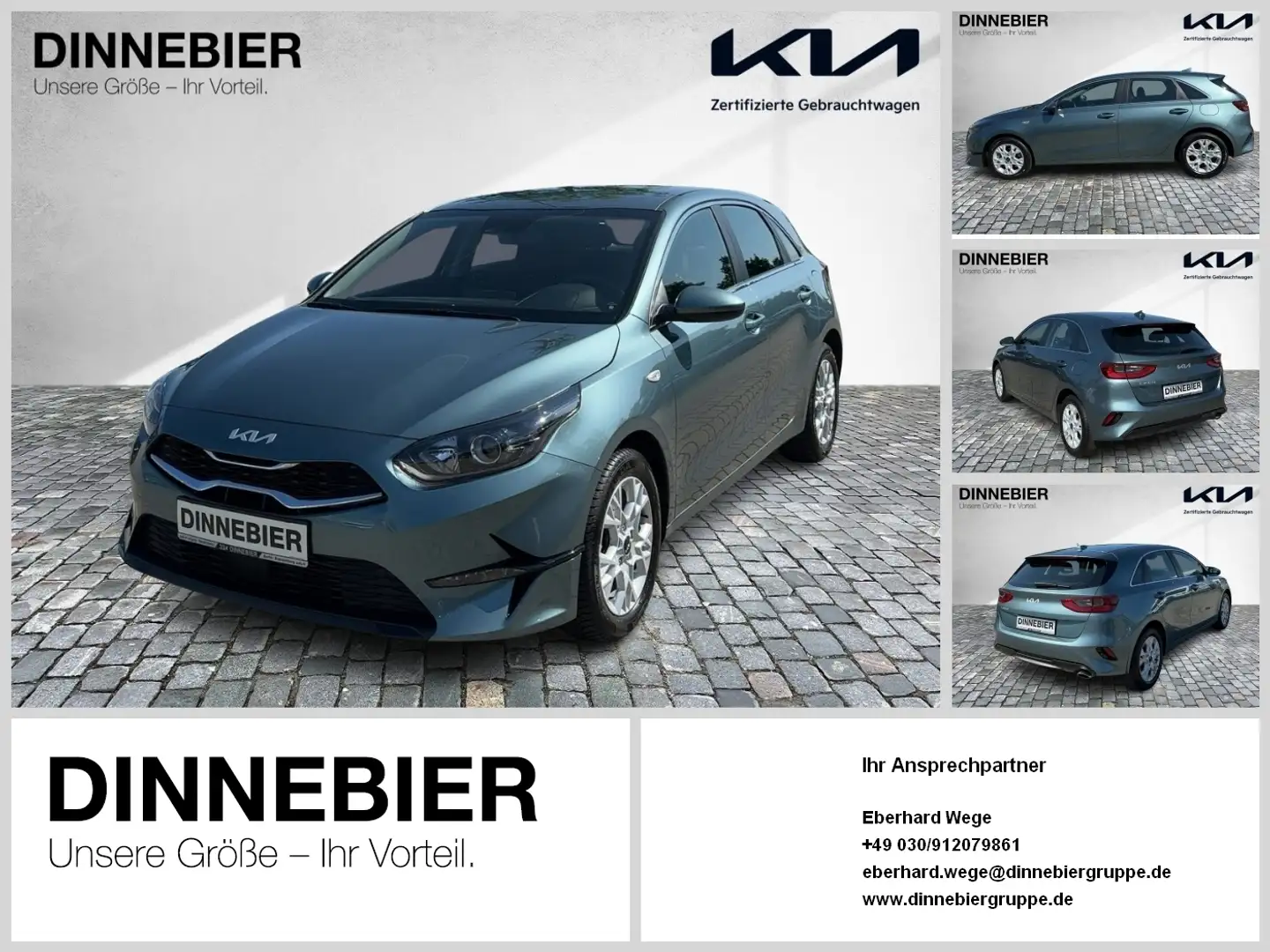 Kia Ceed / cee'd CEED 1.5T Vision Navi+Kamera+SHZ+Klimaautom. Grau - 1