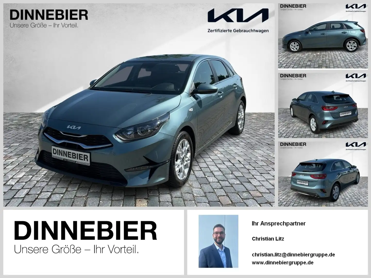 Kia Ceed / cee'd CEED 1.5T Vision Navi+Kamera+SHZ+Klimaautom. Gris - 1