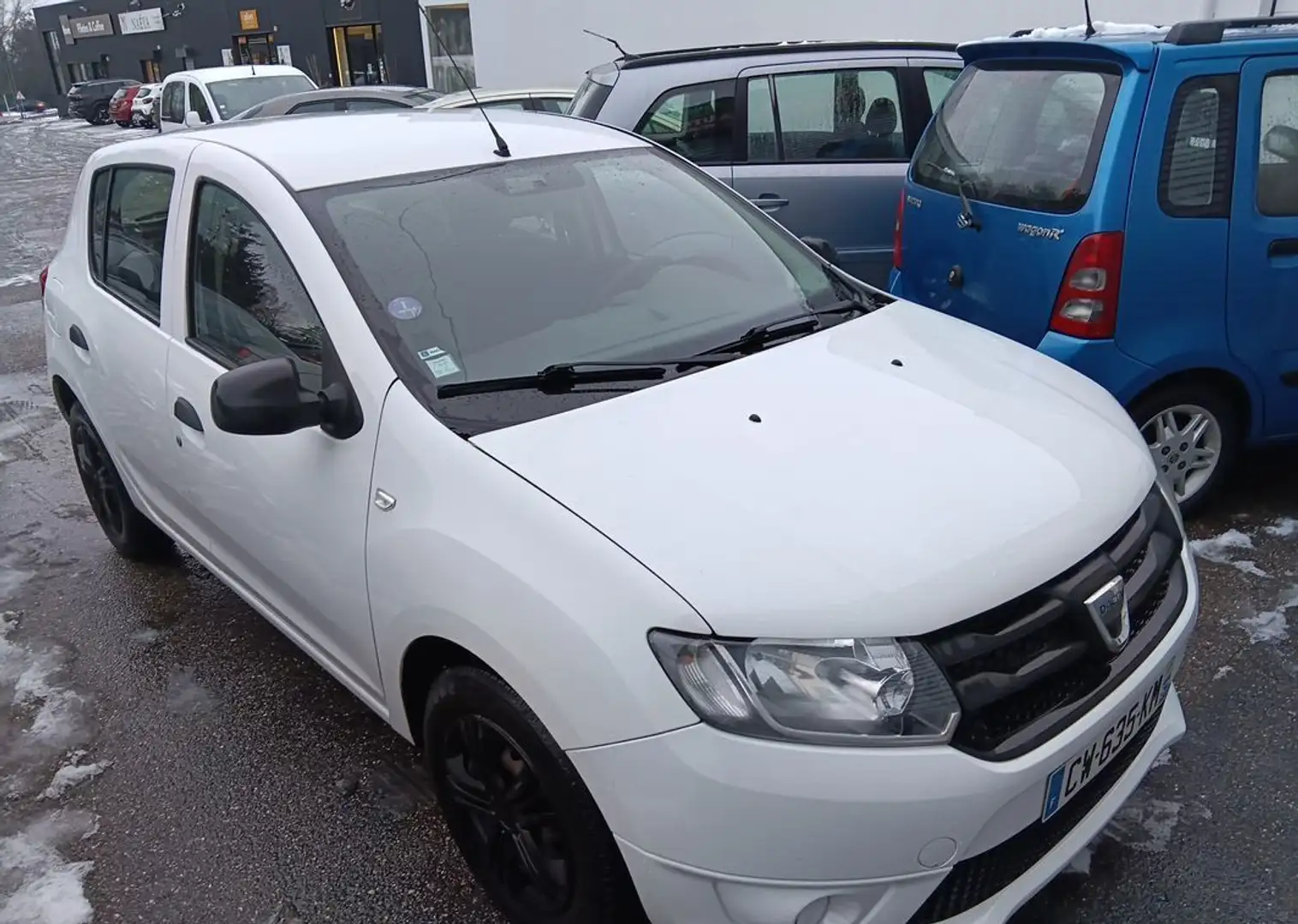 Dacia Sandero Belle 2013 ess gpl tbe ct ok revise reprise Weiß - 2