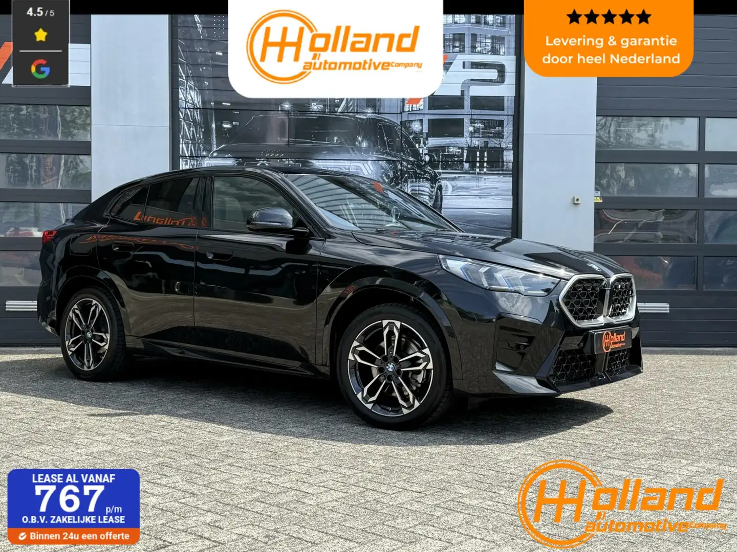 BMW X2 sDrive20i| M-Sport|Pano|LED| H&K! Zwart - 1