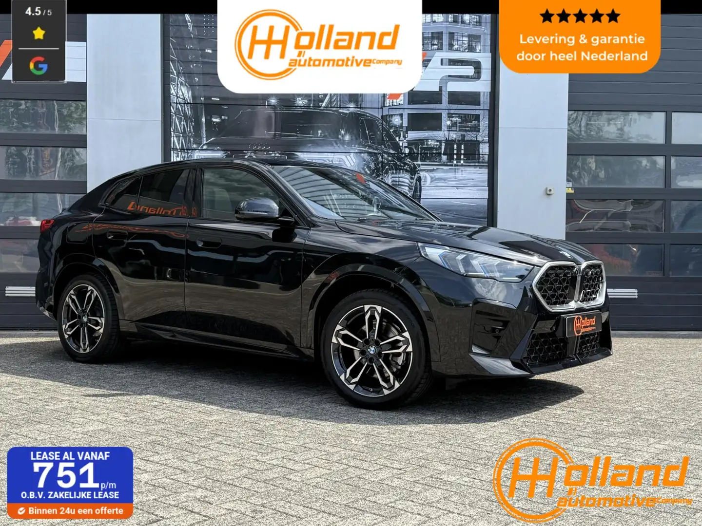 BMW X2 sDrive20i| M-Sport|Pano|LED| H&K! Zwart - 1