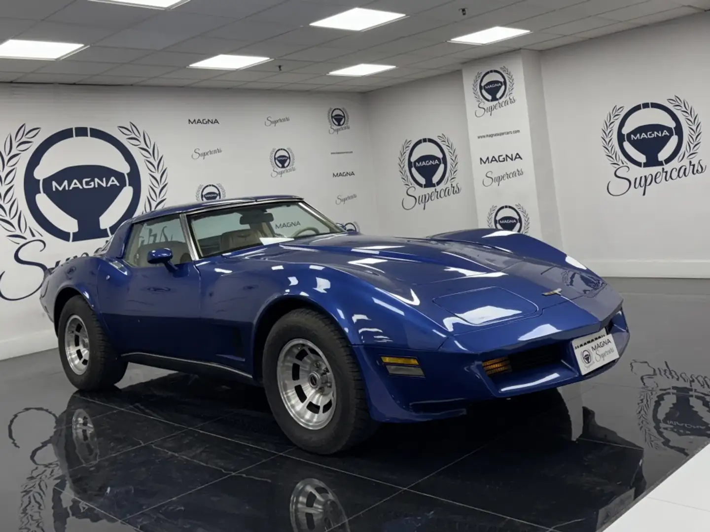 Chevrolet Corvette Cabrio Bleu - 1