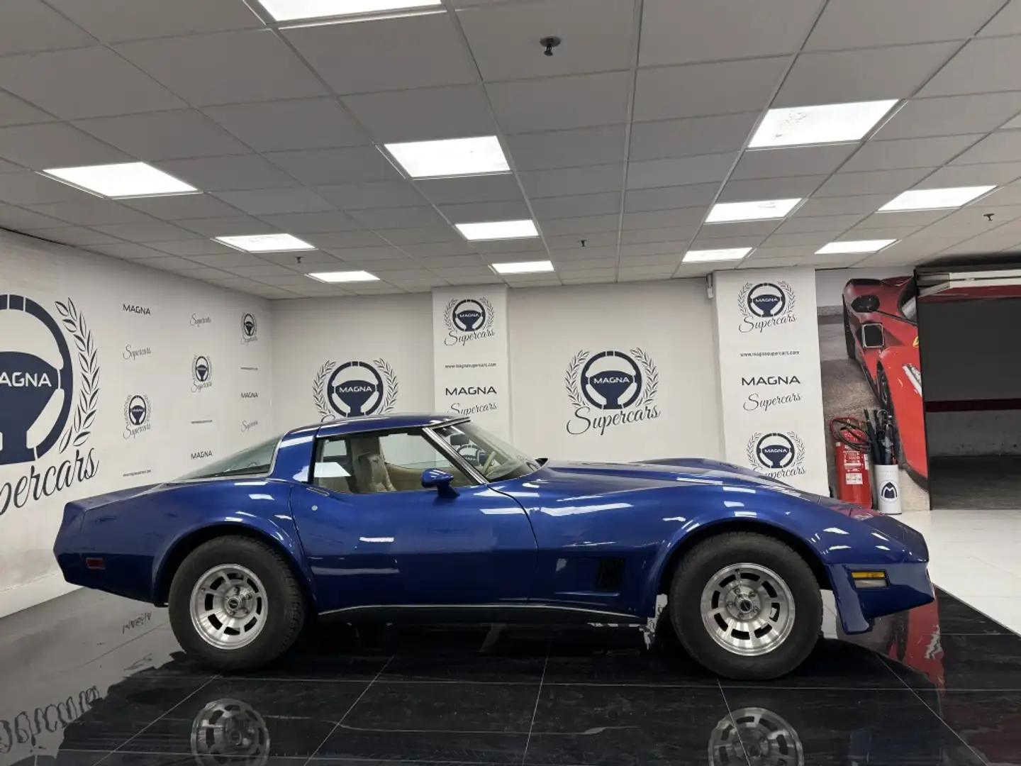 Chevrolet Corvette Cabrio Bleu - 2