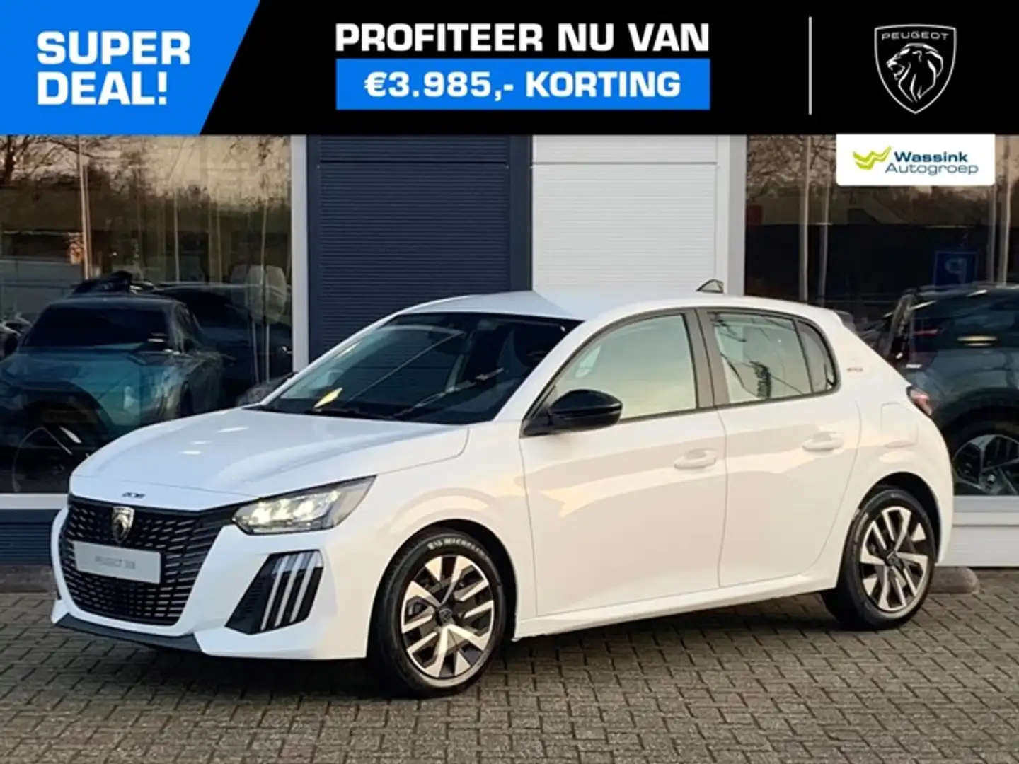 Peugeot 208 1.2 PureTech 75pk Style Navigatie by App | Apple C Weiß - 1