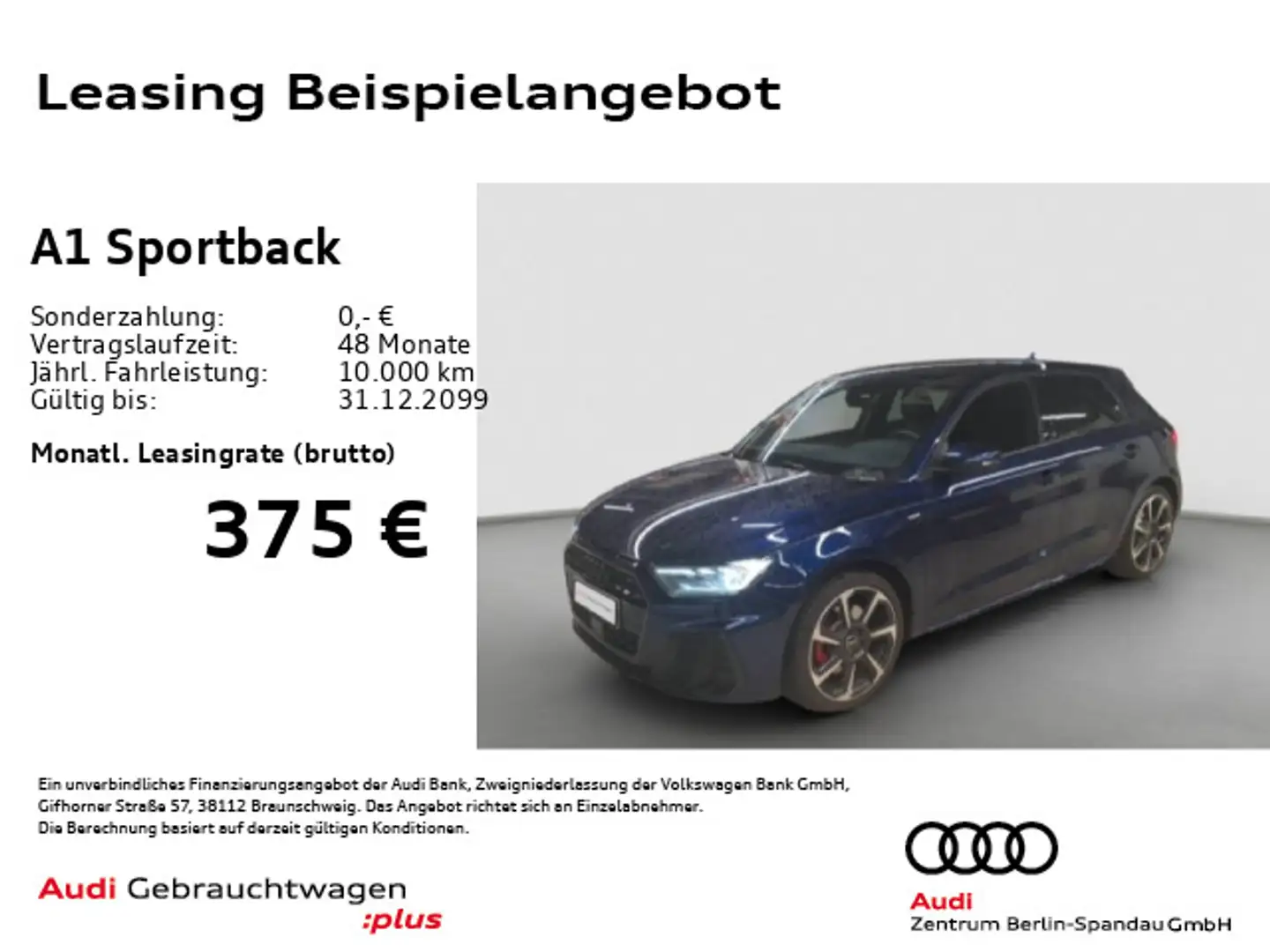 Audi A1 30 TFSI S line S tronic *ACC*SHZ* Blau - 1