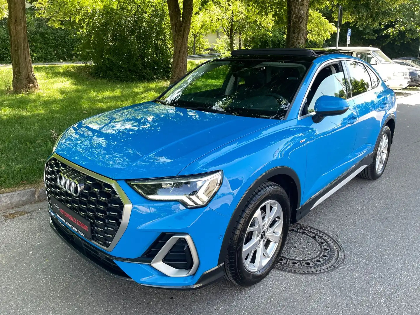 Audi Q3 Sportback 35 TDI S line/Pano/Kam/Nav/ACC/Matr Blauw - 1