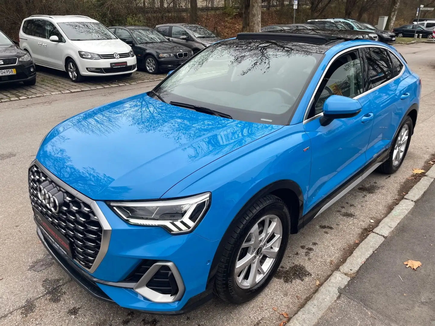 Audi Q3 Sportback 35 TDI S line/Pano/Kam/Nav/ACC/Matr Blau - 1