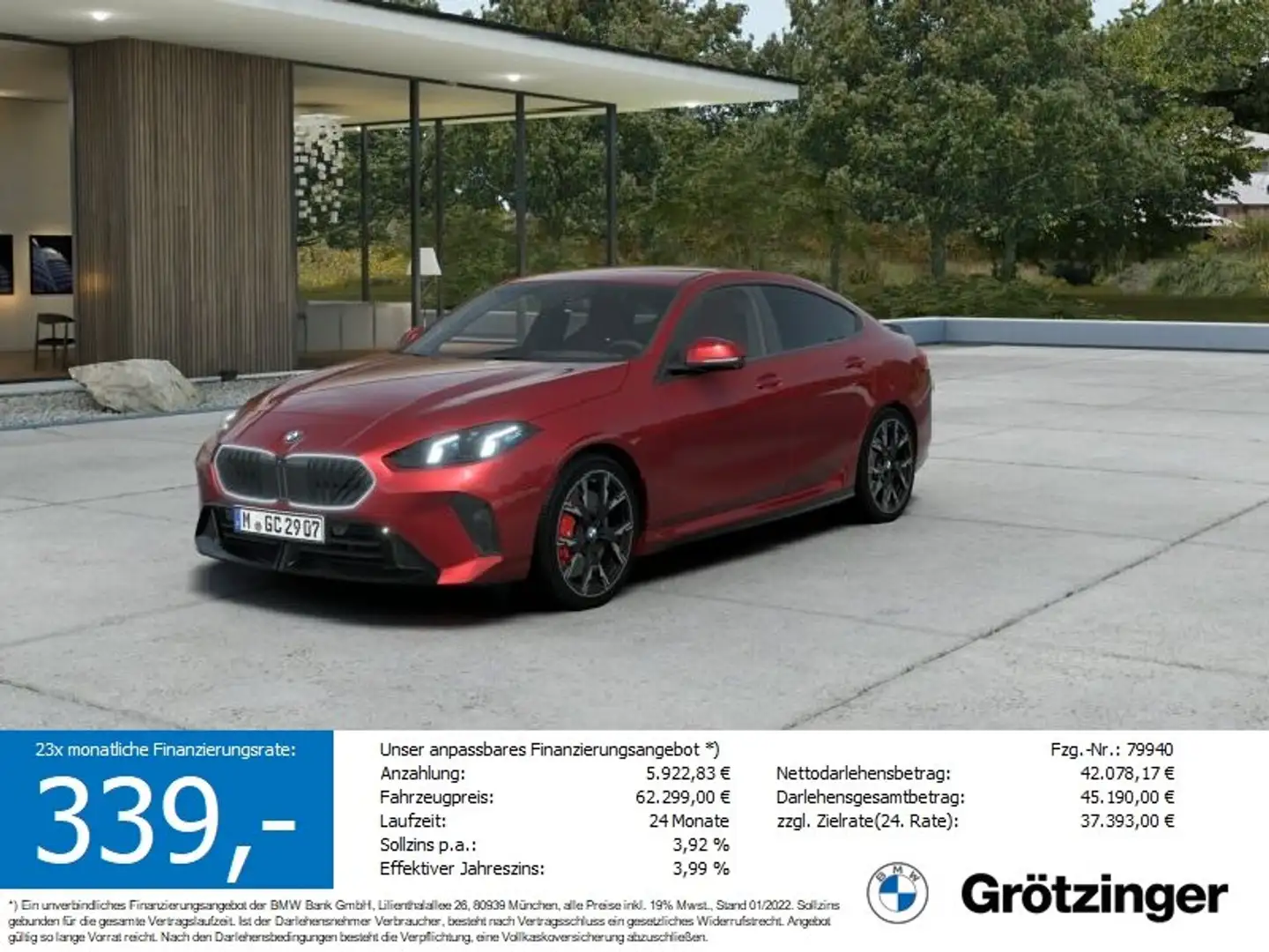 BMW 223 xDrive Gran Coupé M Sportpaket Roşu - 1