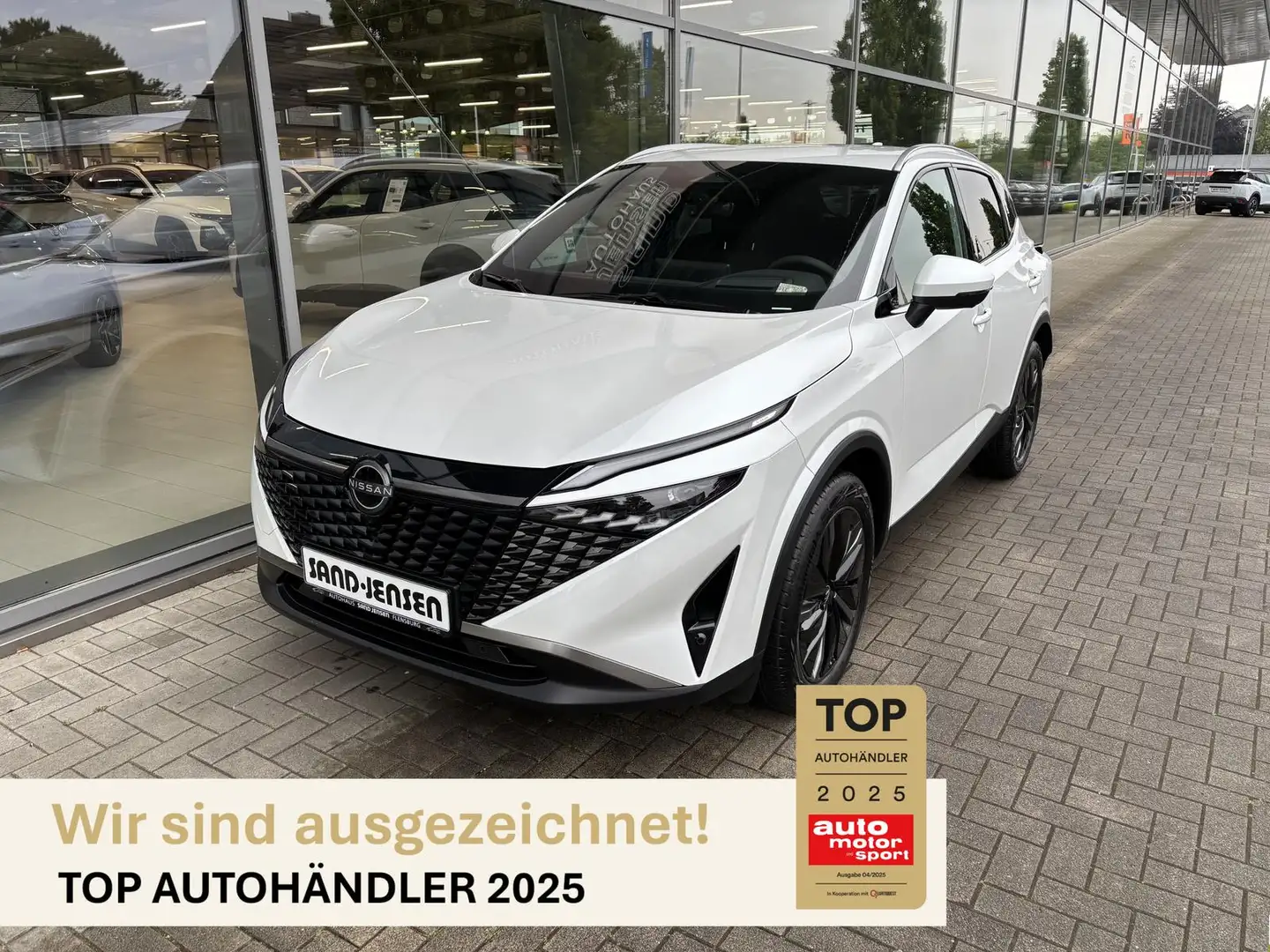 Nissan Qashqai MHEV 158 Xtronic Tekna HUD Matrix ICC Weiß - 1