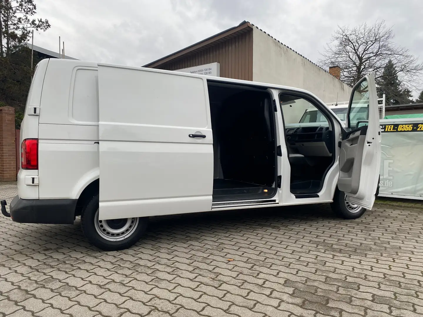 Volkswagen T6 Transporter Kasten EcoProfi lang Klima AHK PDC Blanc - 1