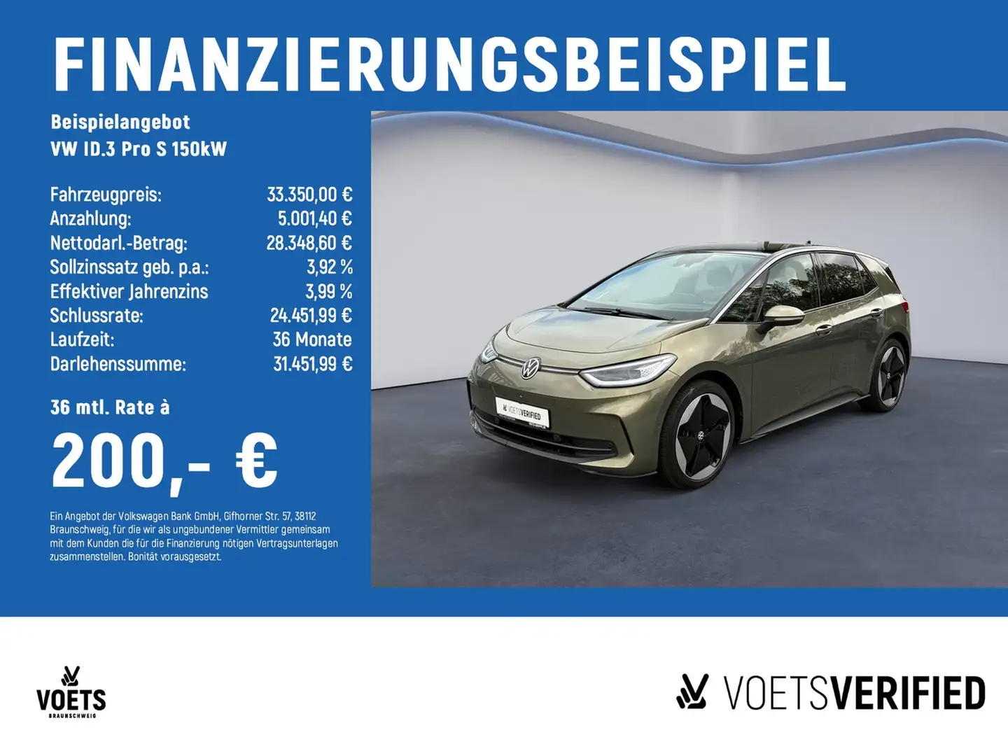 Volkswagen ID.3 Pro S 150kW AreaView+MATRIX-LED+ACC - 2