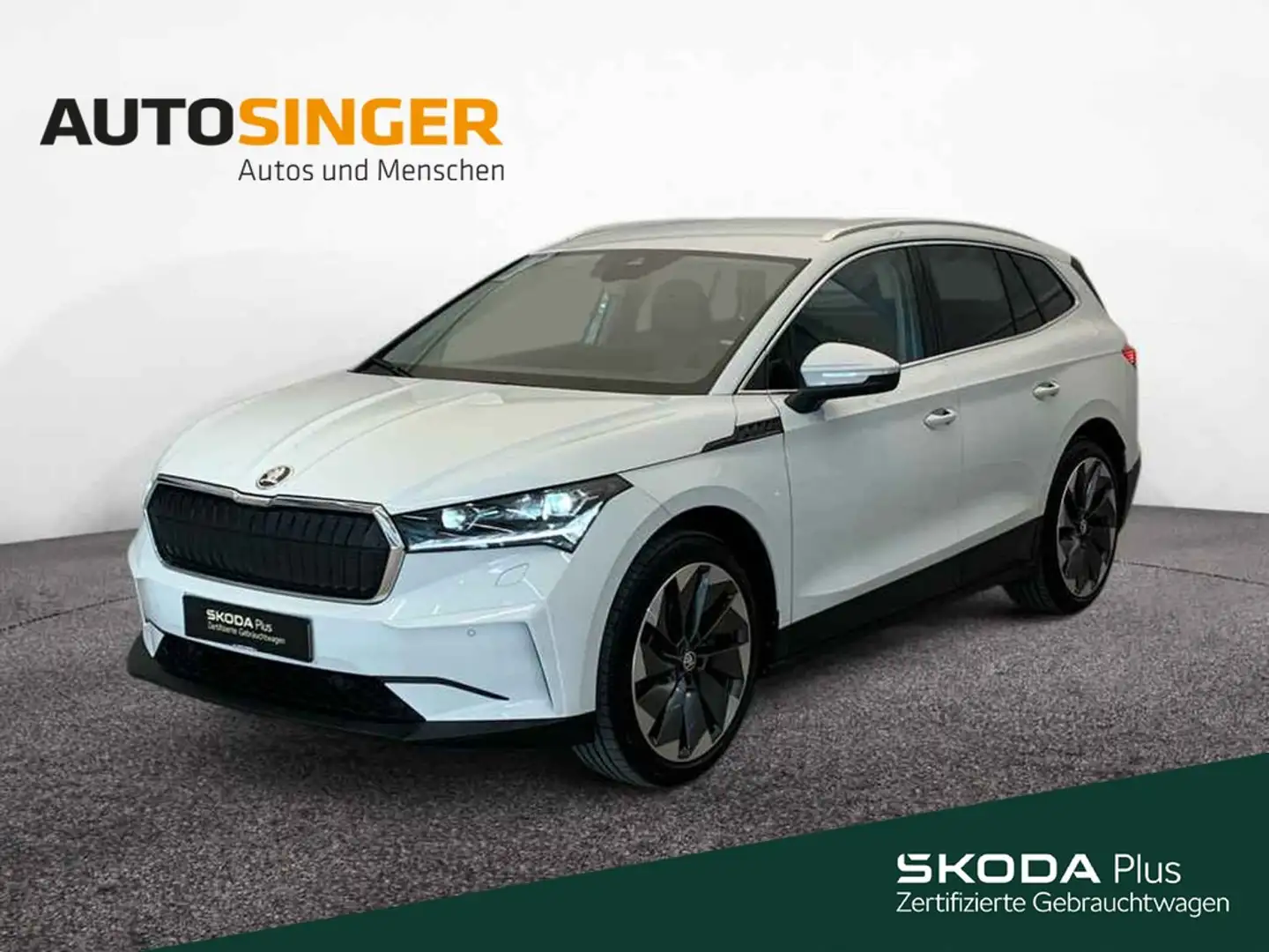 Skoda Enyaq 85x *WÄRME*MATRIX*ACC*NAVI*R-CAM*SHZ*PDC* Weiß - 1