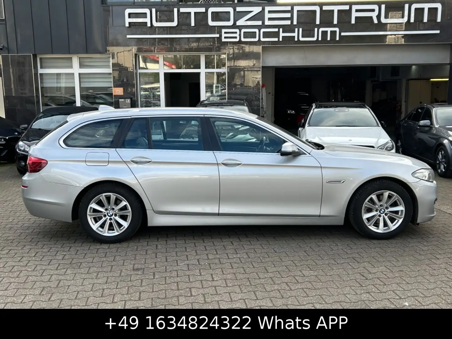 BMW 520 d Touring Leder Navi M-Sportlenkrad Bi-Xenon Silber - 2