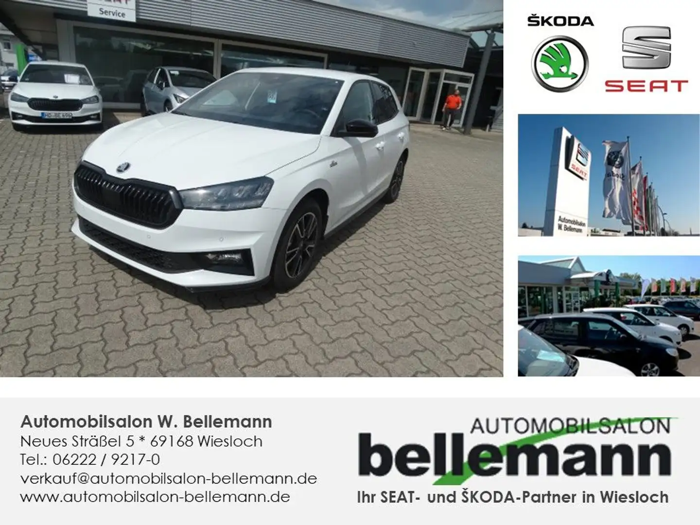 Skoda Fabia Monte Carlo 1.0 TSI DSG 5 J Gar. Weiß - 1