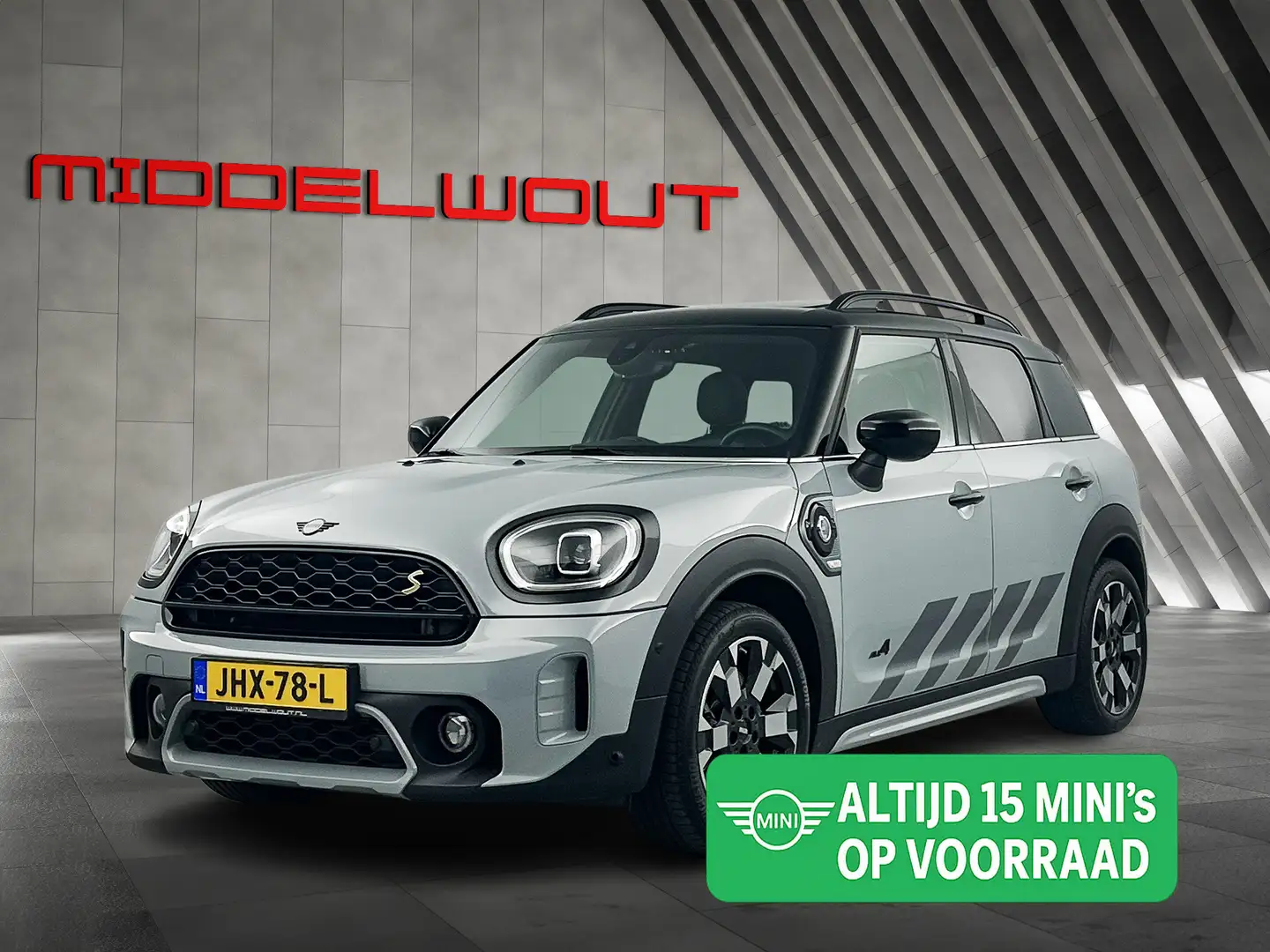 MINI Cooper SE Countryman Mini 2.0 ALL4 Untamed /Pano/Leder/18'LMV Gris - 1