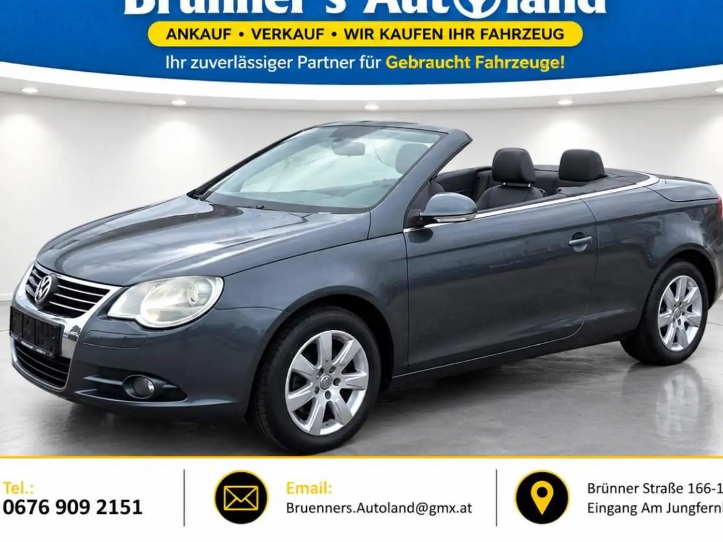Volkswagen Eos Eos Individual 2,0 TDI DPF DSG Individual Lückenloser Service Heft Grau - 1