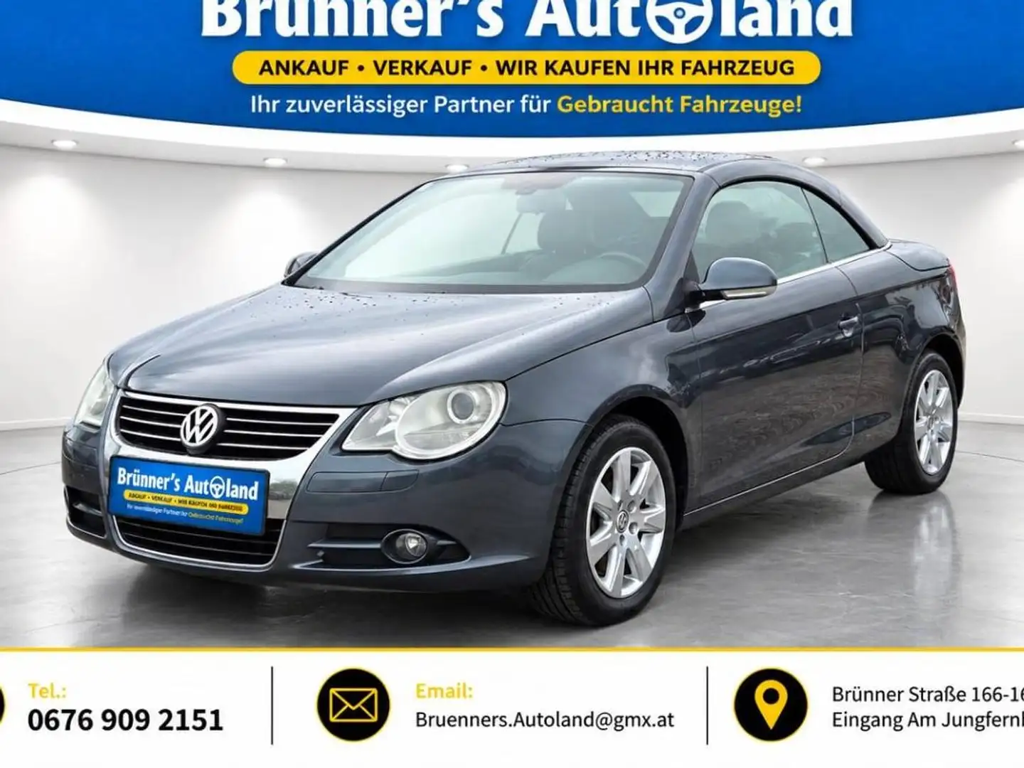 Volkswagen Eos Eos Individual 2,0 TDI DPF DSG Individual Lückenloser Service Heft Grau - 2